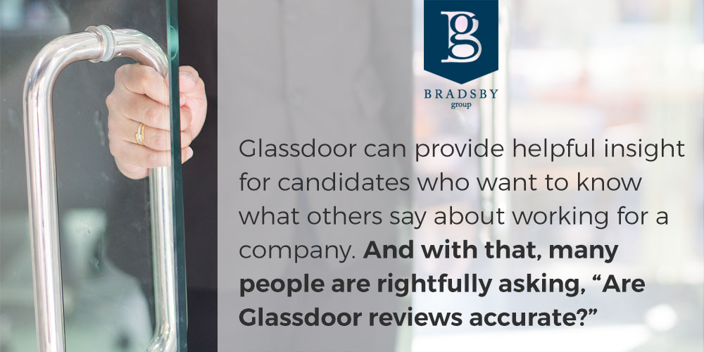 Glassdoor reviews job interviews company reputation bradsby group