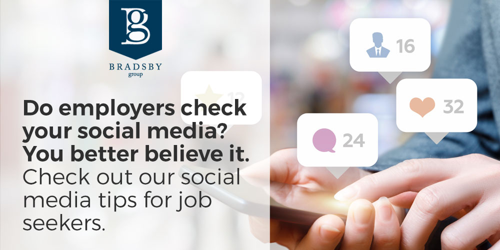 social media job interviews bradsby group